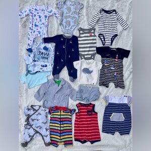 Nautical Cotton Baby Lot 0 to 6 months
